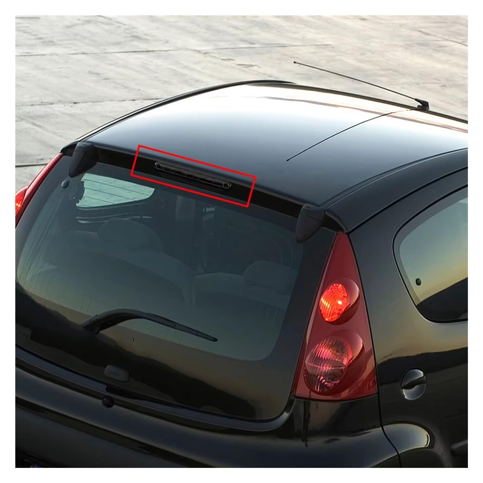 Tercera Luz Stop Compatible Con Peugeot 107 2005-2014 Tercera Freno Trasera Luz Montaje Para Alto Roja Accesorios Para Coche 1606372780(Red)