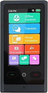 Dpofirs Real Time 138 Language Translation Device Clear Recording Noise Cancelling Online Offline Translation for Easy Playback Aluminum Alloy Space Gray