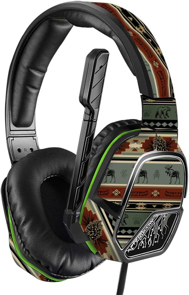 MightySkins Skin Compatible with PDP Xbox One Afterglow LVL 3 Headset - Cabin Stripes | Protective, Durable, and Unique Vinyl wrap Cover | Easy to Apply, Remove, and Change Styles | Made in The USA