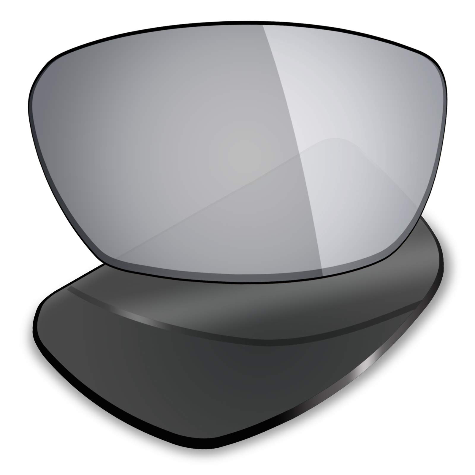 Mry 4 paia polarizzate lenti di ricambio per Spy Optic Dirk sunglasses-stealth nero/rosso fuoco/Ice Blue/Silver Titanium