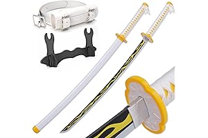 Wooden Katana Sword with Sheath - Hashira Pillars &amp; Protagonist Quality at a Cosplay-Friendly Price