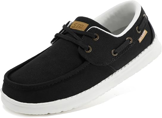 STQ Women Lace up Shoes Casual Sneakers Boat Shoe Canvas Loafer