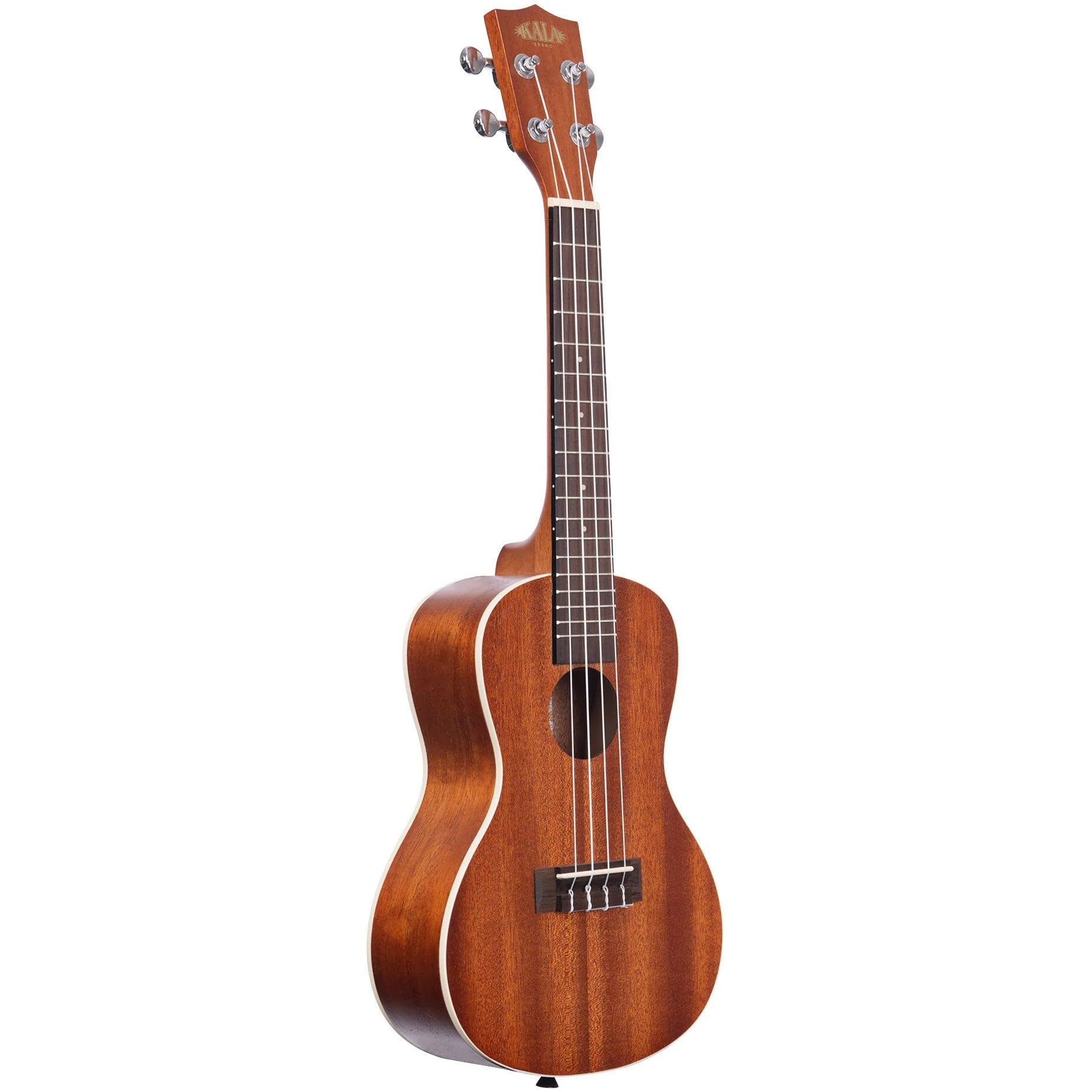 Kala - KA-C - Ukulele concerto Satin Mahogany per Bambini Adulti e Principianti Scuola Media Mogano satinato per Musicisti Esperti/Nuovi, Custodia Inclusa, strumenti a corda per bambini, Satinato