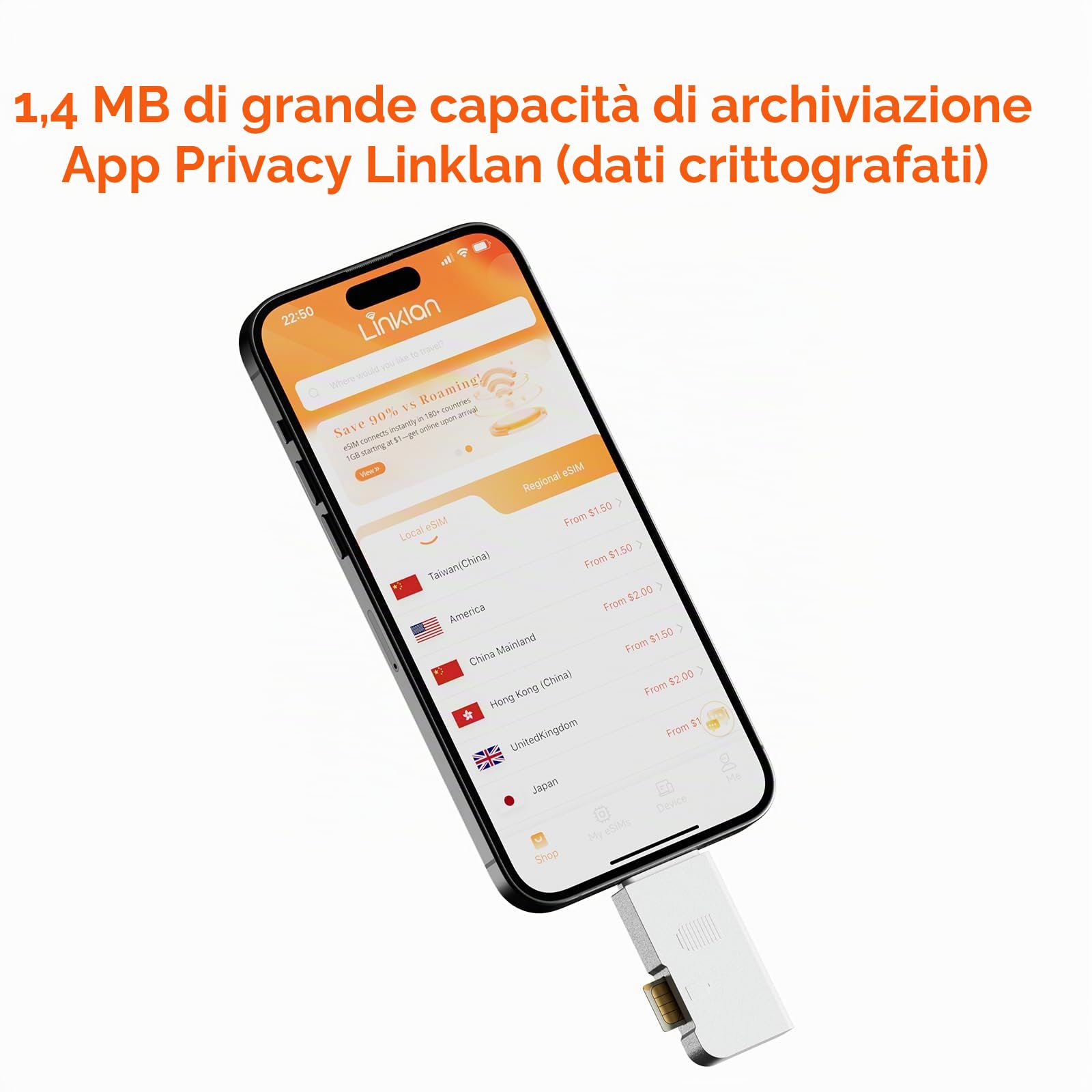 Dongle USB WiFi 4G/5G LTE – Adattatore mobile a banda larga con slot SIM, Internet Plug & Play per viaggi, casa e lavoro, multi-banda
