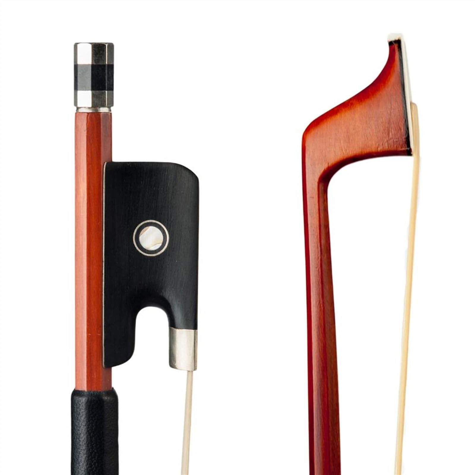 Geigenbogen Klassischer 4/4-Geigenbogen Aus Brasilholz Leicht Richtige Balance Bogenhaare Aus Rosshaar Ebnoy Für 15/16 Zoll Viola