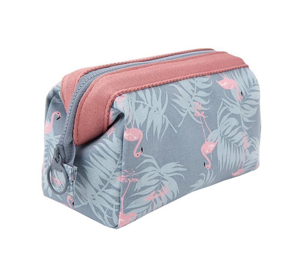 Rmeet Bolsa para Cosméticos,Portátil Bolsas de Maquillaje de Viaje Impermeable Flamingo Neceser de Maquillajepara Mujeres niñas