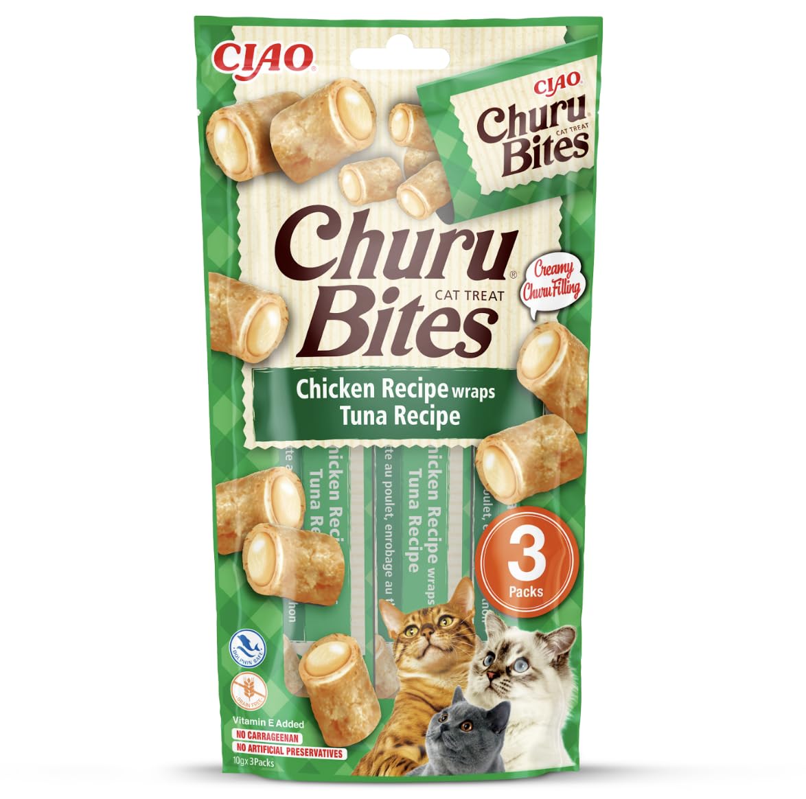 CHURU Cat Bites Receta DE ATUN 3X 10GR