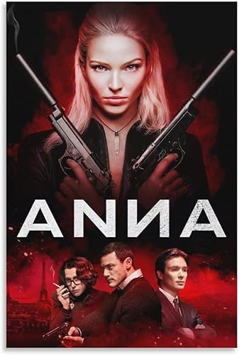 Póster de película ANNA, póster estético de película minimalista (2) pintura en lienzo, póster de arte de pared para dormitorio, sala de estar,