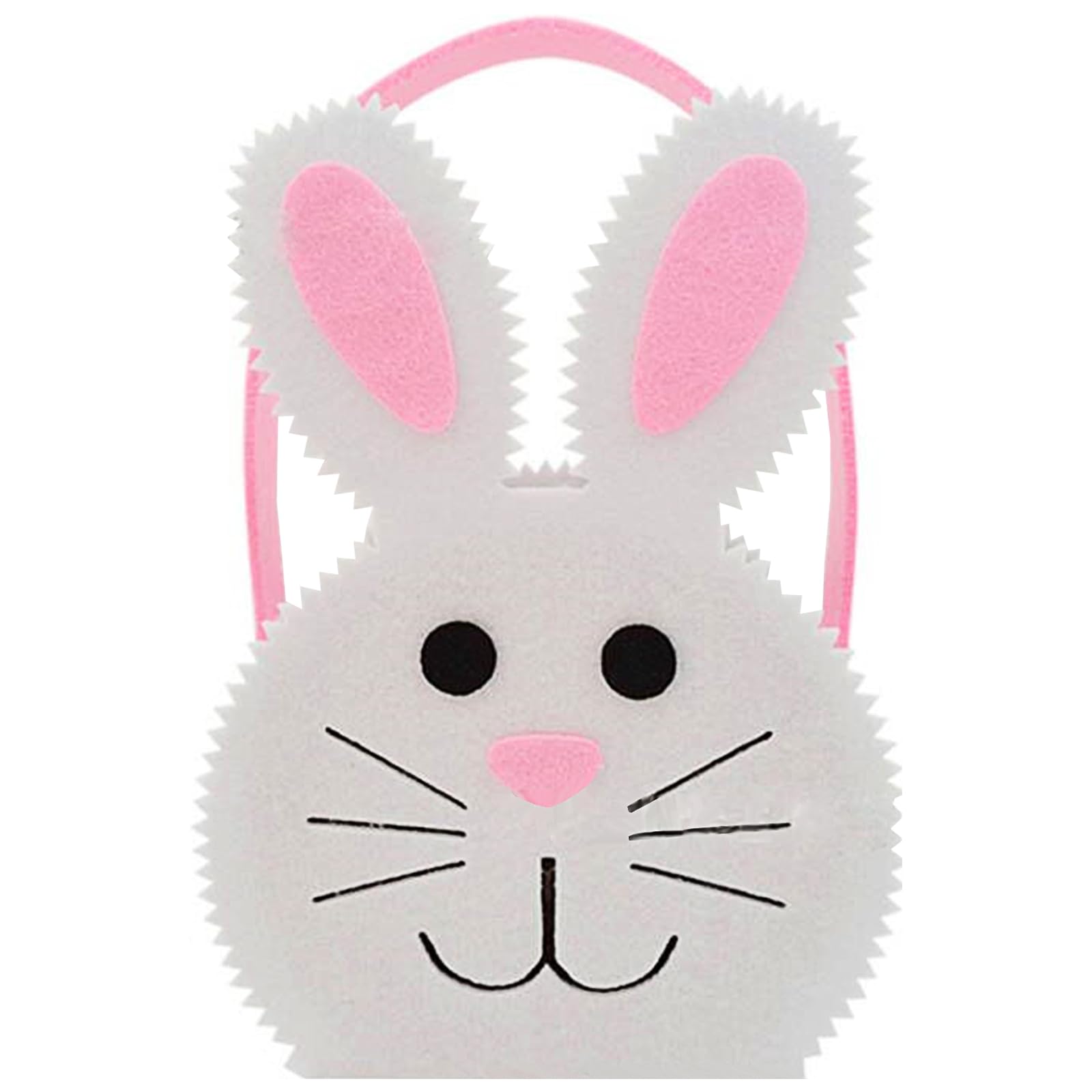 Jazuaiao Felt Basket for Easters Storage and Decoration Animal Candy Bag with Carrying Handle Festival Party Supplies Portable Easters Bag