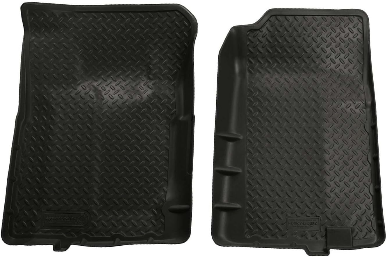 Husky Liners Classic Style Series | 1992-1994 Chevrolet Blazer, 1988-1999 Chevrolet C 1500/K 1500 Extended | Front Floor Liners, Black | 31101, Medium