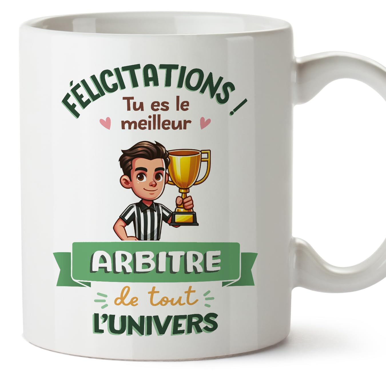 MUGFFINS Referee Man Mug - in French - Meilleur Univers Trophée - Funny Gift for Colleagues - Ceramic 11oz Mug — image 1