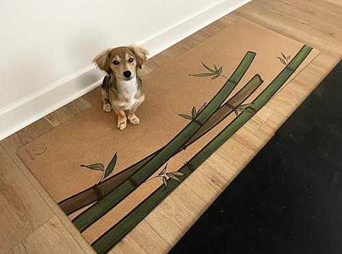 Miniatura 4 de Alfombrilla de yoga de corcho ecológica, no tóxica, resistente al sudor, antideslizante, ideal para yoga caliente, Bikram, Vinyasa, Power, pilates,