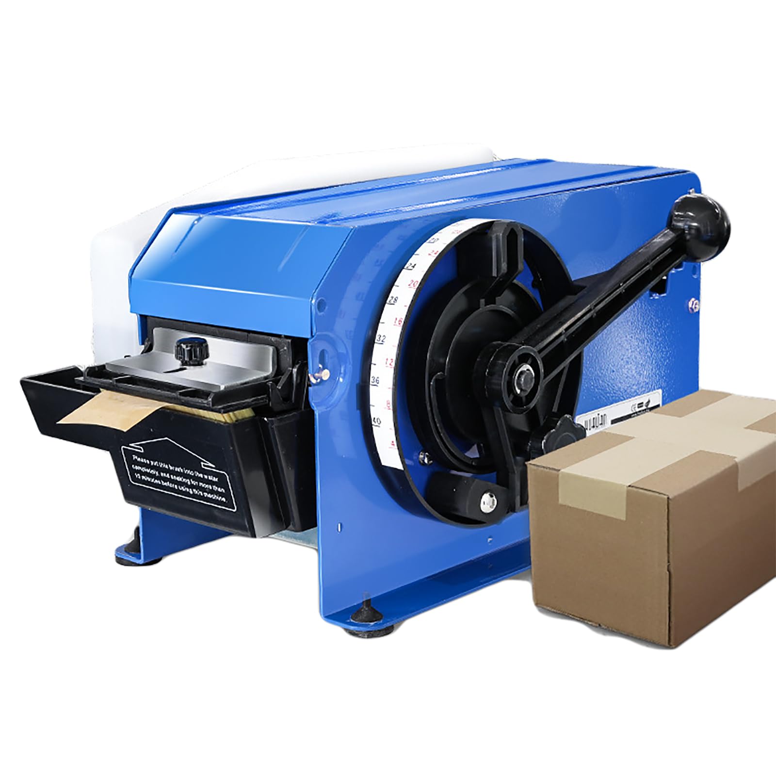 Dispensador de cinta semiautomático activado por agua, dispensador de cinta kraft con asa, longitud de corte ajustable de 10-100 cm y ancho de 2-10 cm, para tienda de regalos de oficina en casa