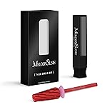 MelodySusie Super Cut Edition 5 in 1 Nail Drill Bits, 3/32\'\' Carbide Tungsten Multi-function Bits, Suitable for Manicure Pedicure Cuticle Gel Polishing, Red, Series Bit-M, 3XC