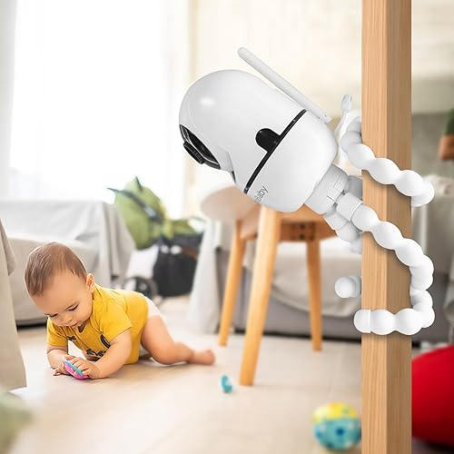 Miniatura 6 de Soporte de trípode compatible con monitores de bebé HelloBaby HB65HB6550HB6550 ProHB40HB66HB6339 y ANMEATE SM935E - Conecta tu cámara de forma