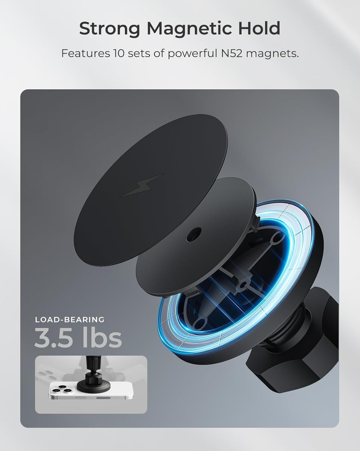 for Magsafe Charger car Mount?15W Fast Charging Strong Magnetic car Charger for iPhone, Car Phone Mount Air Vent Wireless Car Charger for iPhone 16/15/14/13/12 Car Accessories