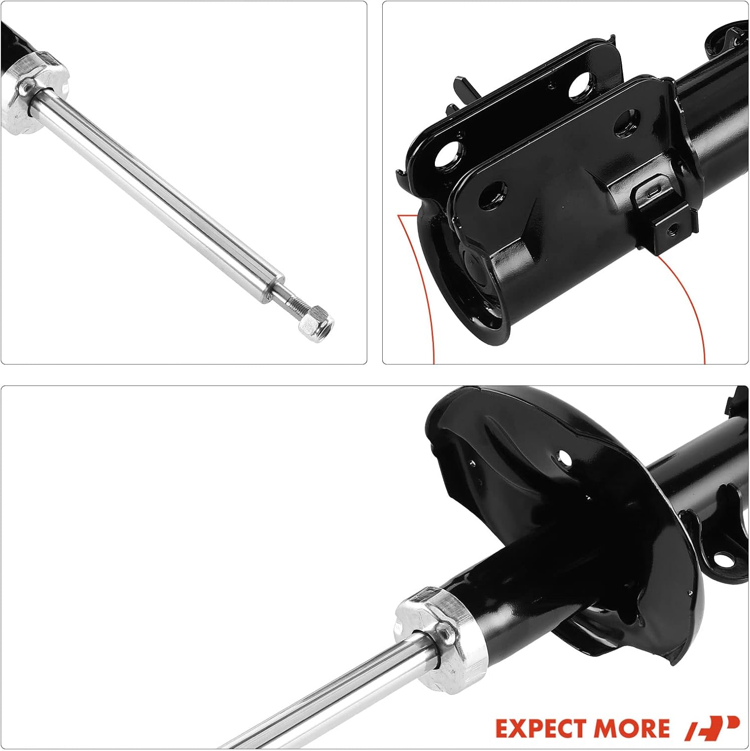 A-Premium Rear Strut Assembly Compatible with Kia Sportage 2005-2010 & Hyundai Tucson 2005-2009, 2-PC Set