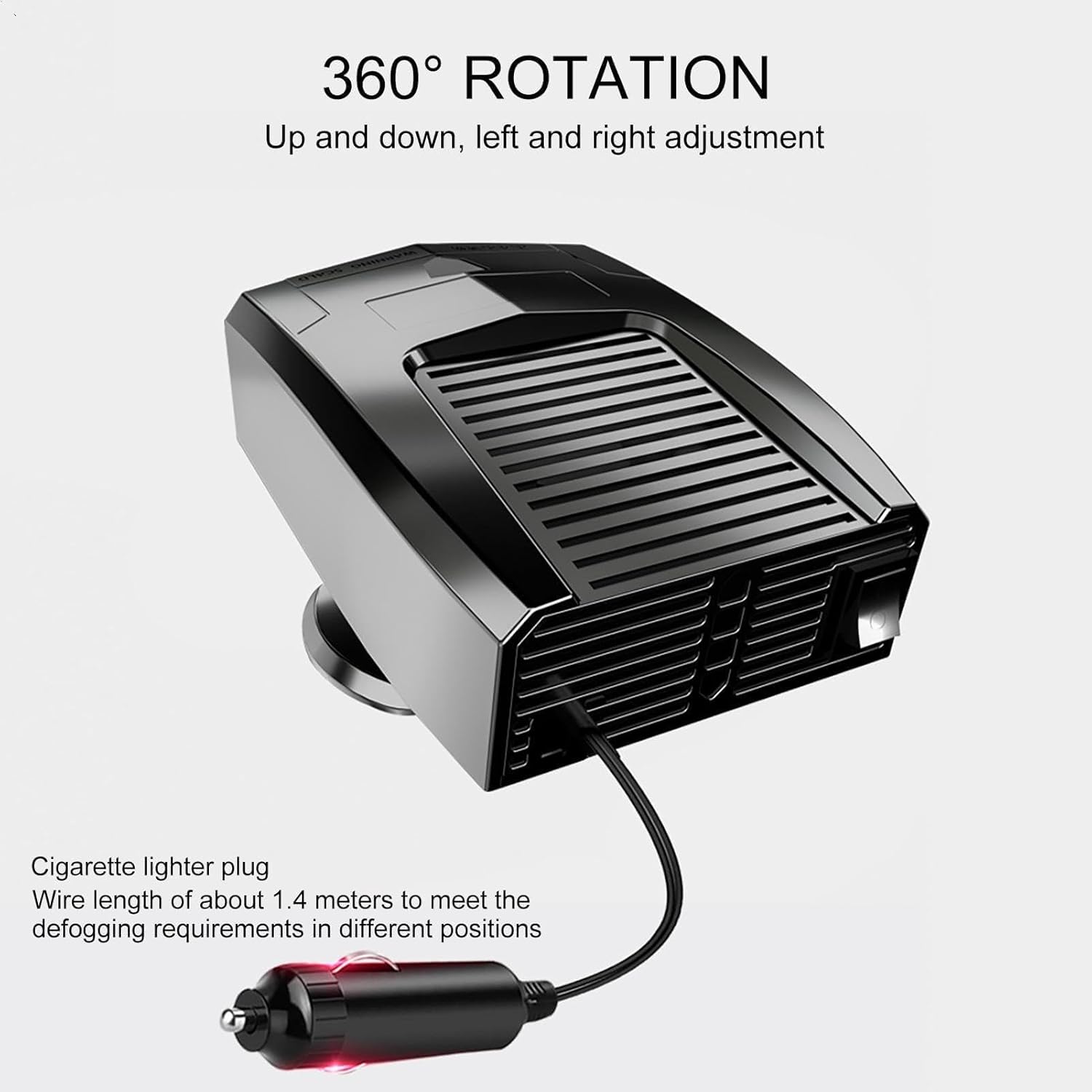 Portable Car Auto Defroster Fan Auto Window Defroster for Car Fan Vehicle Windshield Defogger