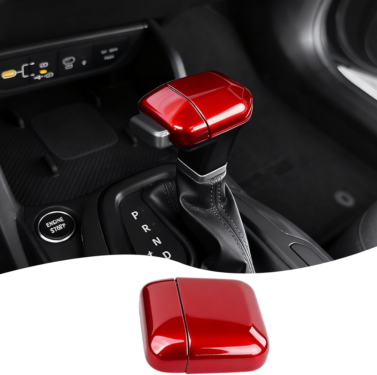 Steering Wheel Button Cover, for Kia K4 2024 2025 2026,Steering Wheel Button Panel Protection Frame Molding Trim - Wine Red(for LXS, EX，LX Model)