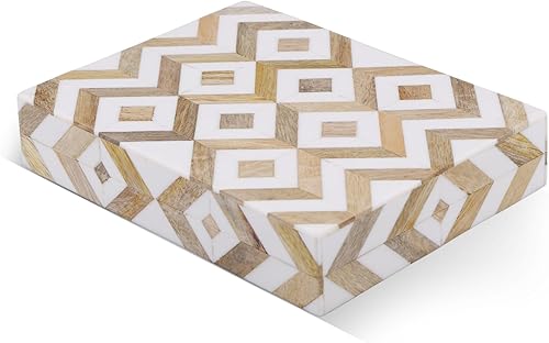 Handicrafts Home Colección Marquet Array - Joyero decorativo hecho a mano para recuerdos, baratijas y decoración del hogar, caja para almacenamiento