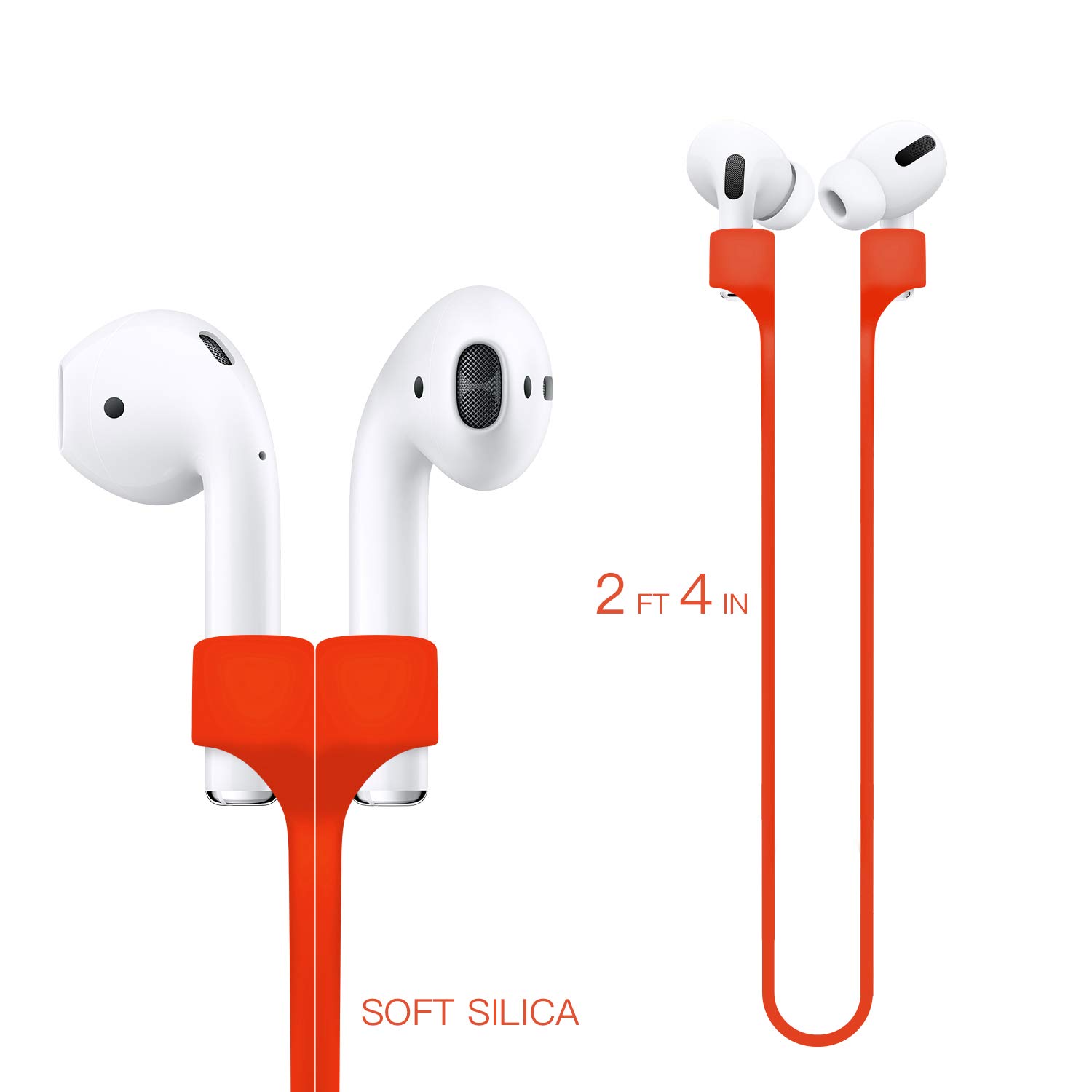 Sangles Magnétiques Anti-perte Pour AirPods - Cordon De Sport Coloré En Silicone Souple - Ultra Résistant - Laisse Anti-perte - Cordon Tour De Cou