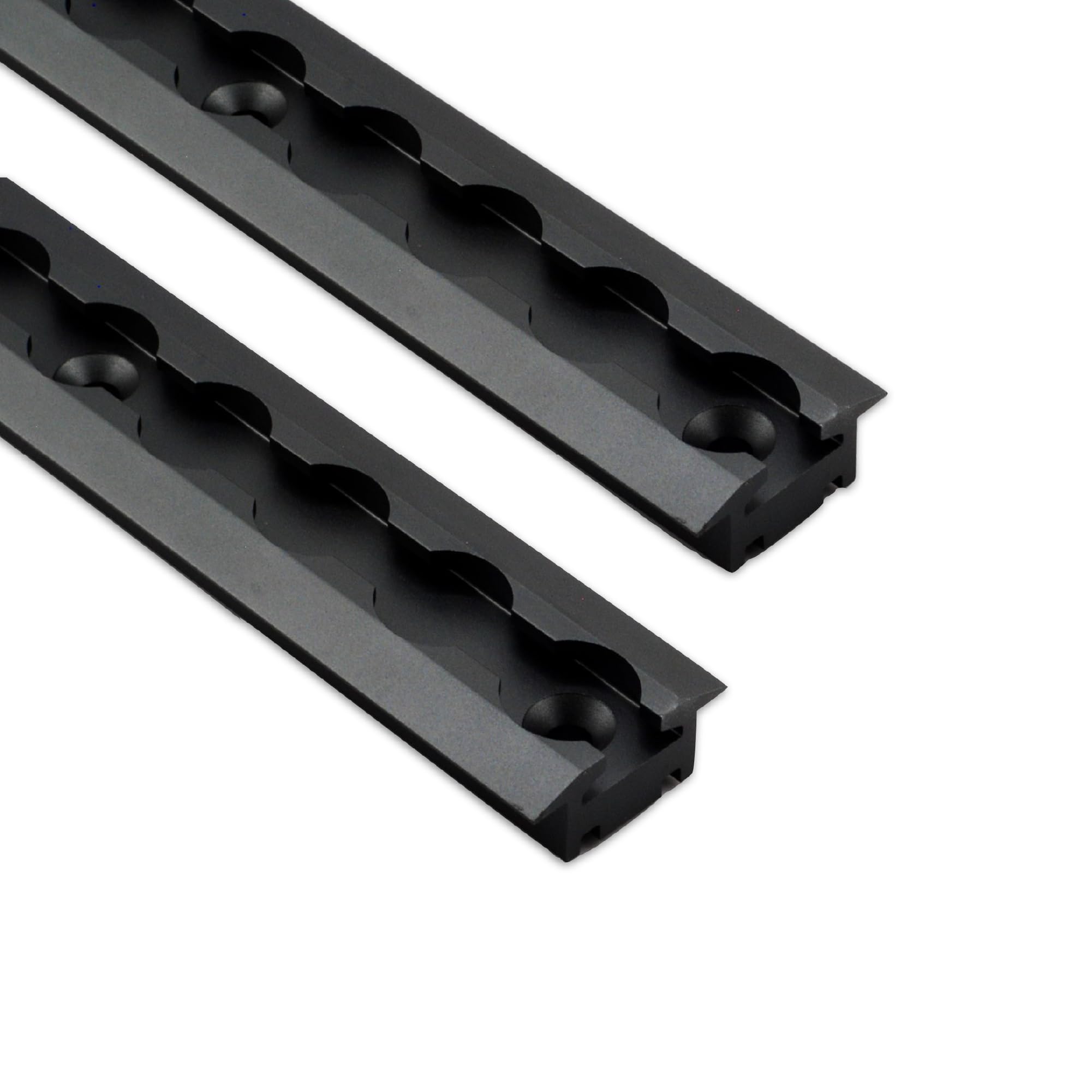 VanEssential 95" Venture Track T-6 Aluminium L-Track Black Anodized (Recessed Deep HD 1/2 inch) - 2 Pack