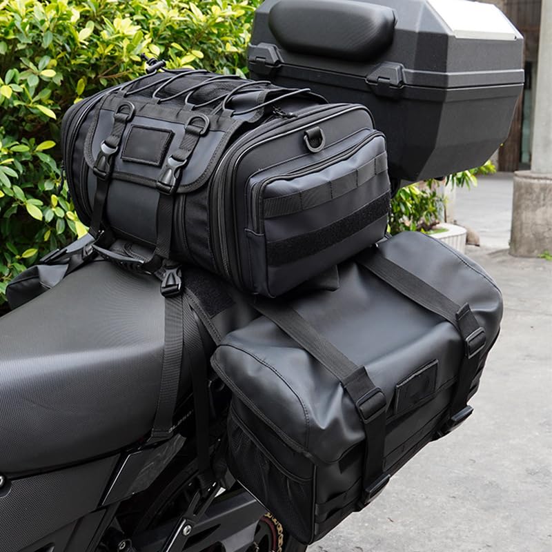 BDDXWSM Motorrad Seitentaschen Für BMW R 1250 GS Adventure - Wasserdichte Werkzeugtaschen Schwarz
