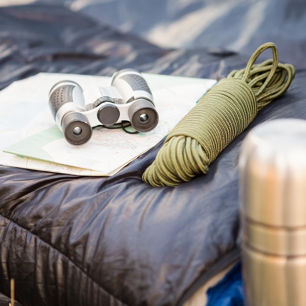 HERCULES Paracorde 340 kg – Corde de parachute tactique à 11 brins de 4 mm, corde utilitaire de 15,2 m, 30,5 m, 300 m pour camping, survie, équipement d'extérieur (brun désert, 300 m)