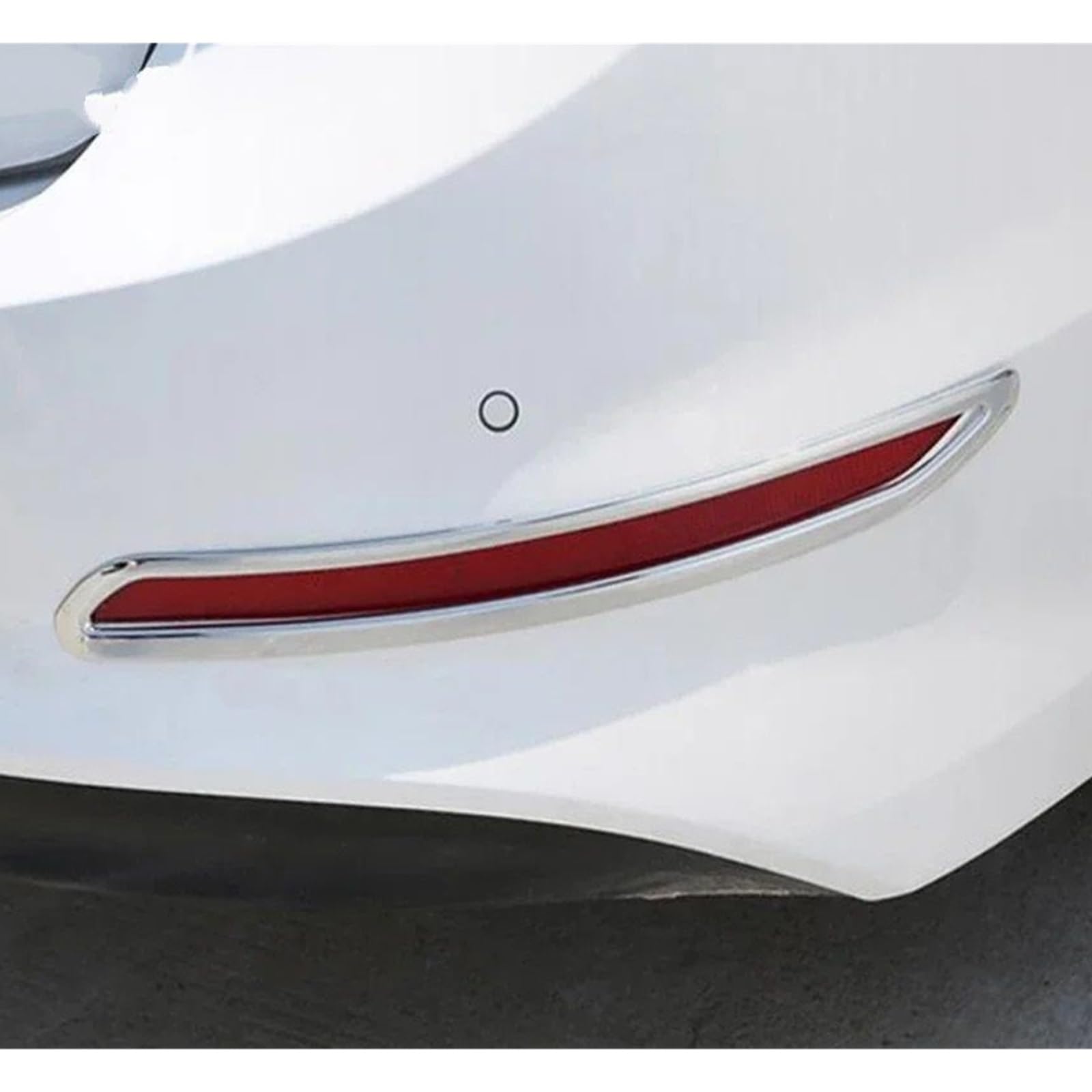 Rear Bumper Fog Light Lamp Cover Trim, Fit For Hyundai, Elantra Avante 2016-2018 Chrome Car Tail Foglight Bezel Trims Accessories Osłona tylnego światła