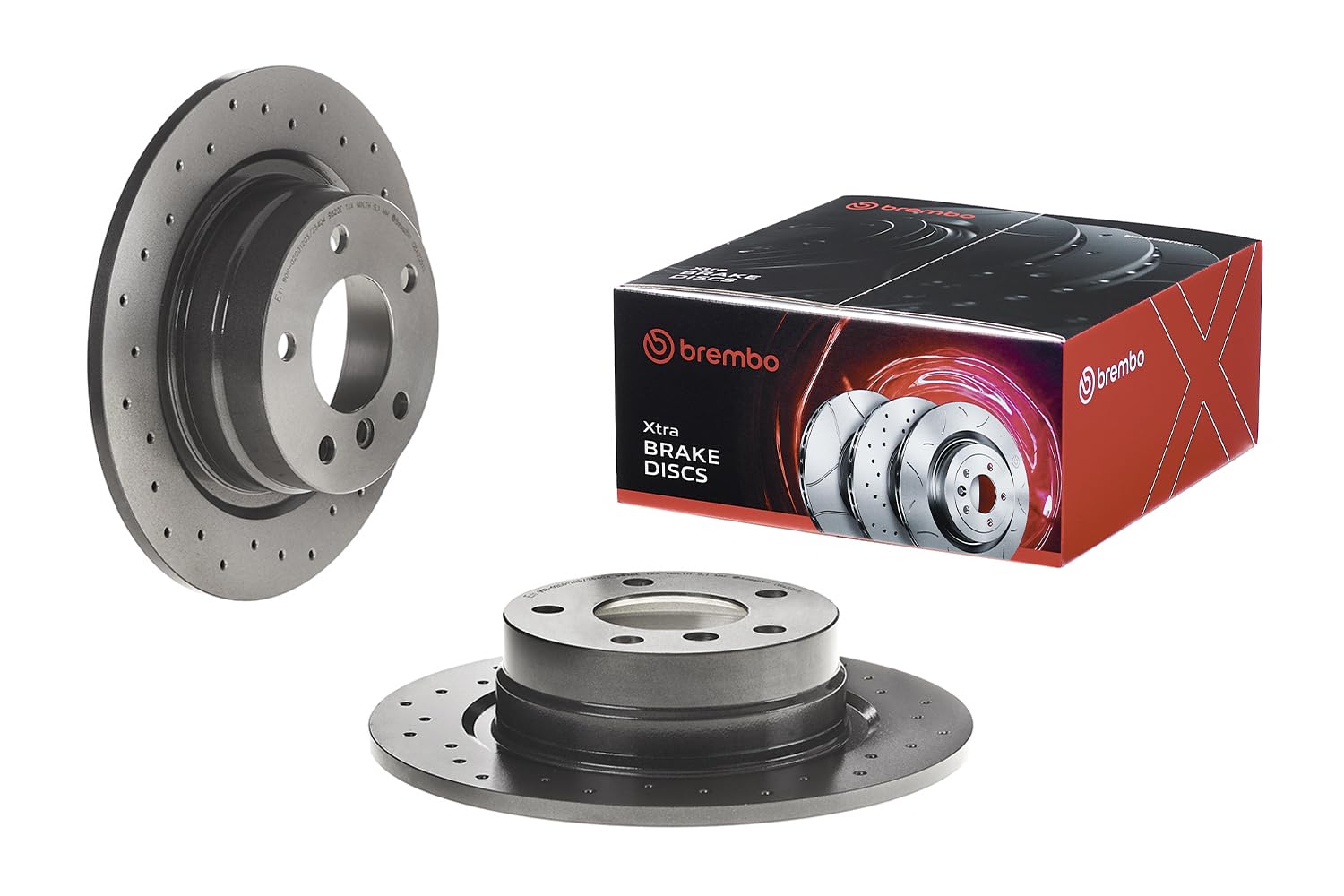 2x Brake Discs Pair Rear 296mm 08.A205.1X Brembo Set 34214031275 34214031725 New