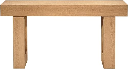 Miniatura 9 de VEVOR Mesa consola de 63 pulgadas, escritorio de granja detrás del sofá, escritorio de entrada rectangular de madera, mesa de sofá estrecha y larga,