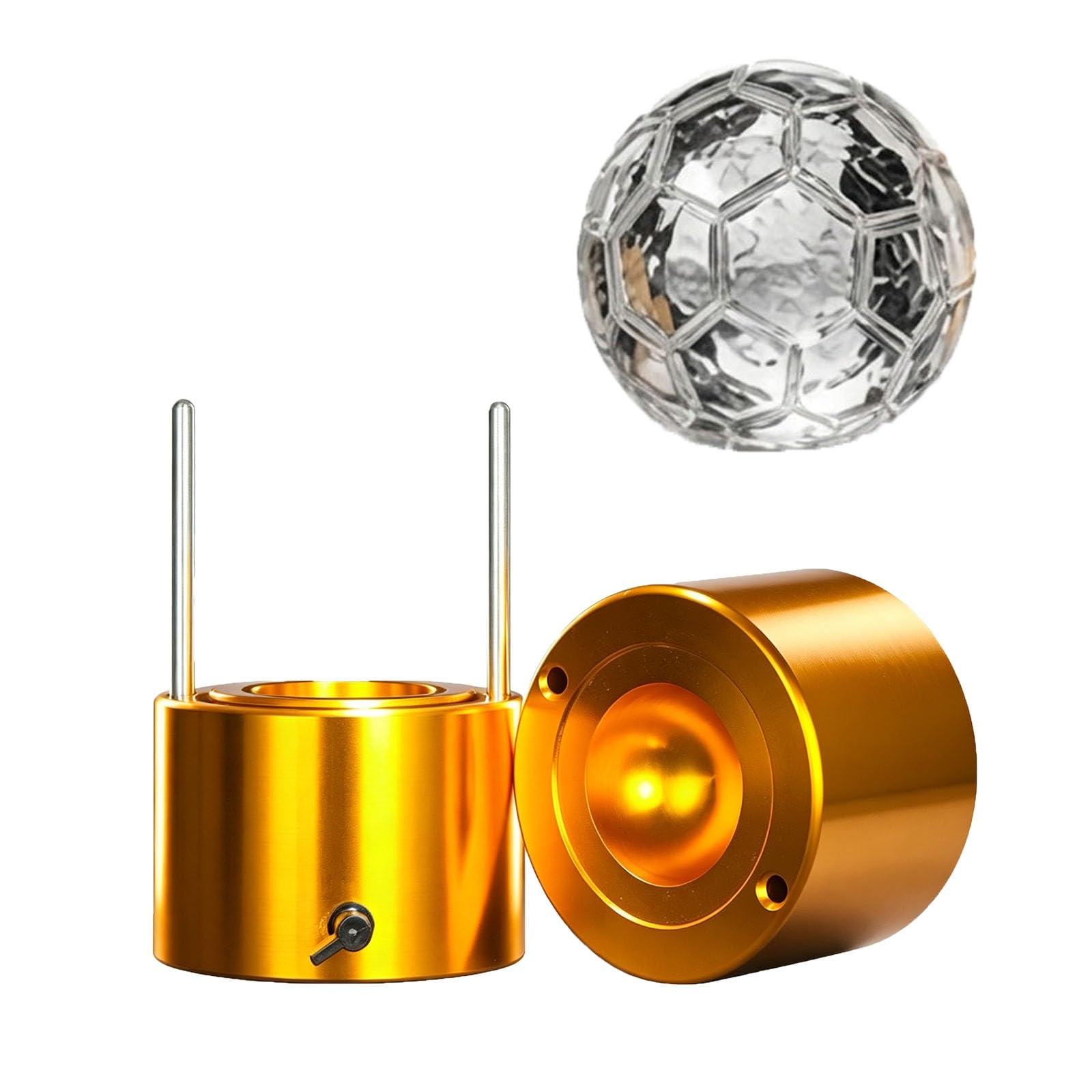 Máquina de bolas de hielo con forma de fútbol, prensa de esfera grande, aluminio aeronáutico para un enfriamiento rápido, ideal para fiestas y entretenimiento de temporada de fútbol