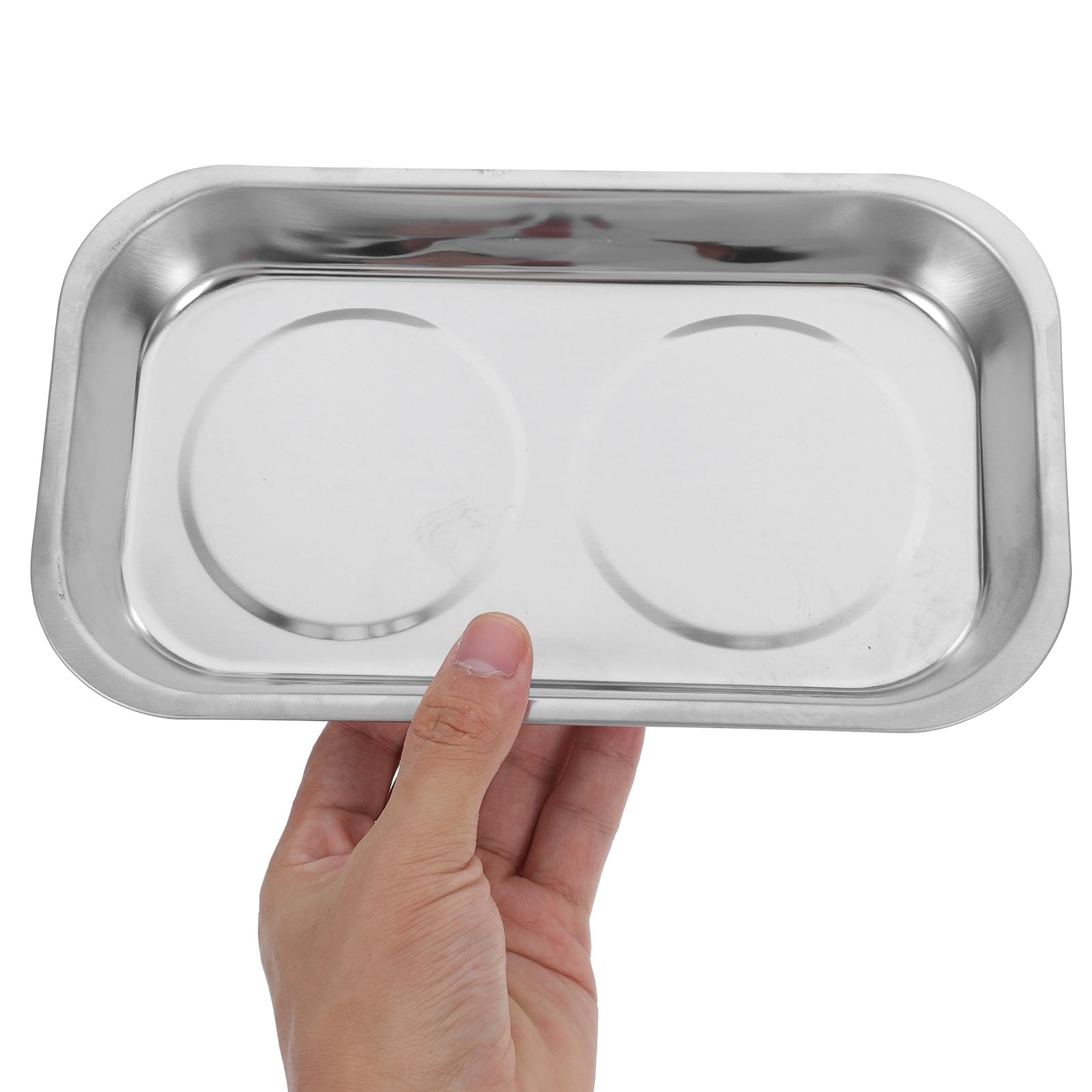 Anneome Magnetische Edelstahl Teileschale Klein Magnetische Teileaufbewahrungsschale für Schrauben und Muttern Werkzeughalter für Heimwerker und Mechaniker