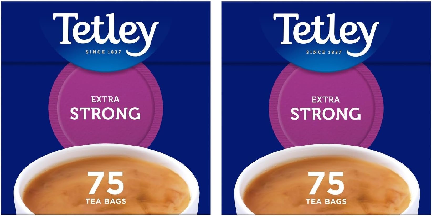 TetleyExtra Strong Tea Bags 75 per pack - Pack of 2