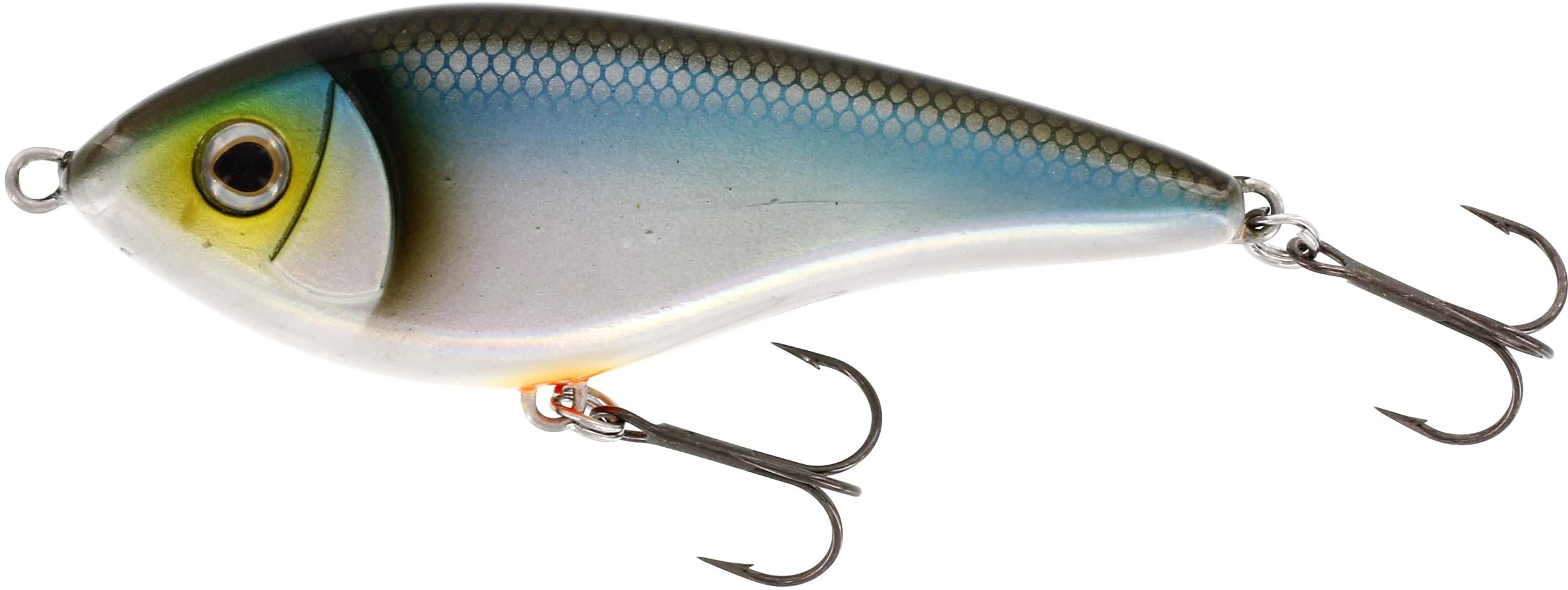 Westin Swim, 12 cm 53 g suspending jerk bait for fishing pike and sander, pike jerk bait for fishing spots, Blueback Herring, 12 cm