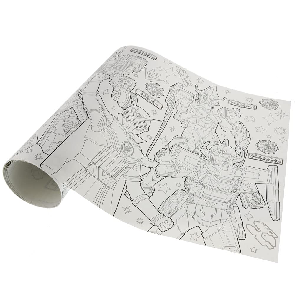 Amazon | サンスター文具 ペタッと!ロールぬりえ ゼンカイジャー