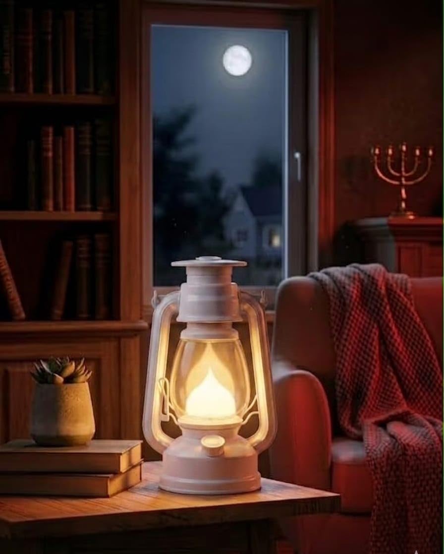 Portable LED Decorative Solar Rechargeable Camping Lantern | Lamp with Micro USB Charging Method | Heavy Duty Solar Panel | (White)-image-28