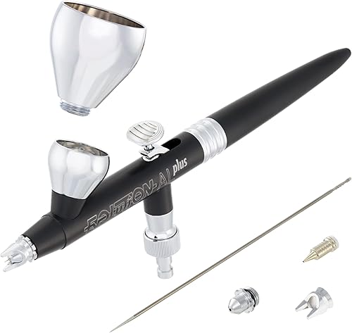 Miniatura 5 de Harder & Steenbeck Aerógrafo  Evolution ALplus  Dos en uno  Juego de boquillas de línea fina de 0,2 + 0.016 in  Cuerpo de aluminio  Sello resistente