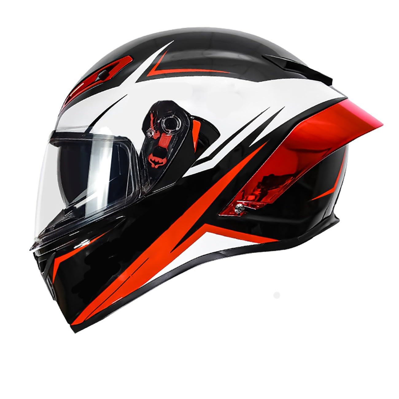 Certificazione Dot/ECECasco Moto con Occhiali Casco Moto integrale Aperto Casco Unisex Casco Moto integrale Sicurezza rinforzata e Traspirante Vale la pena acquistare