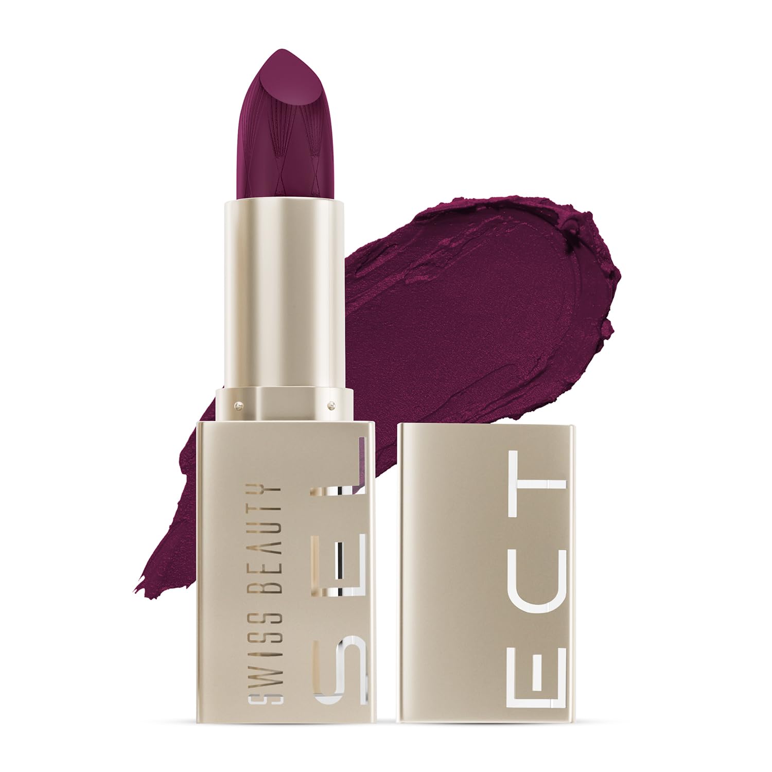 Swiss Beauty Select Crème Touch Hydrating Lipstick | With Vitamin E and Tea Tree Oil | High -shine finish | shade- Merlot Wine, 3g |-image-32