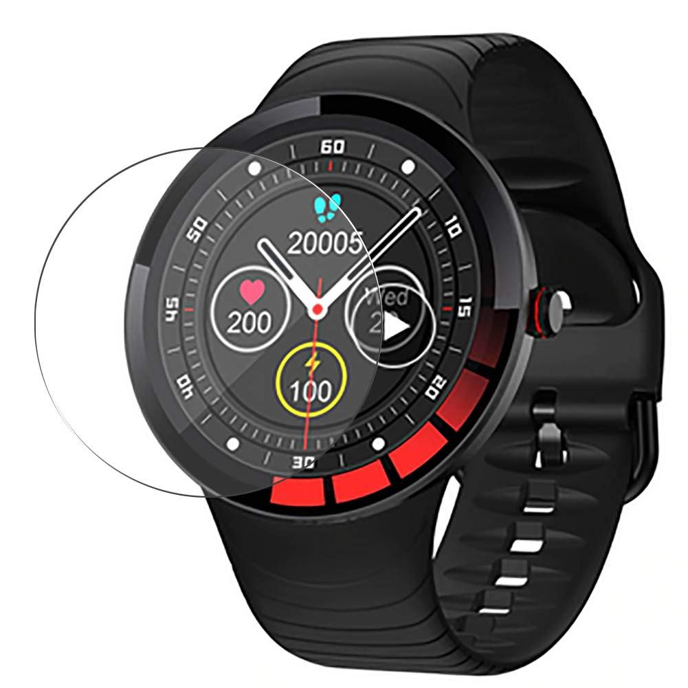 Vaxson 3-Pack Tempered Glass Screen Protector, compatible with Makibes E3 Smartwatch smart watch, Film Protectors 9H Protective Guard