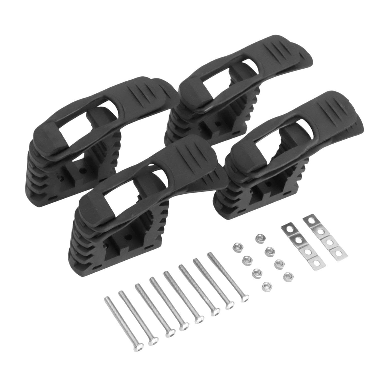Piceioep 4 Pack Multiple Purpose Vehicle Mount Clamps Secure Shovels Torches Tools On Rough Terrains 4Pc Set Car Shovel Holder