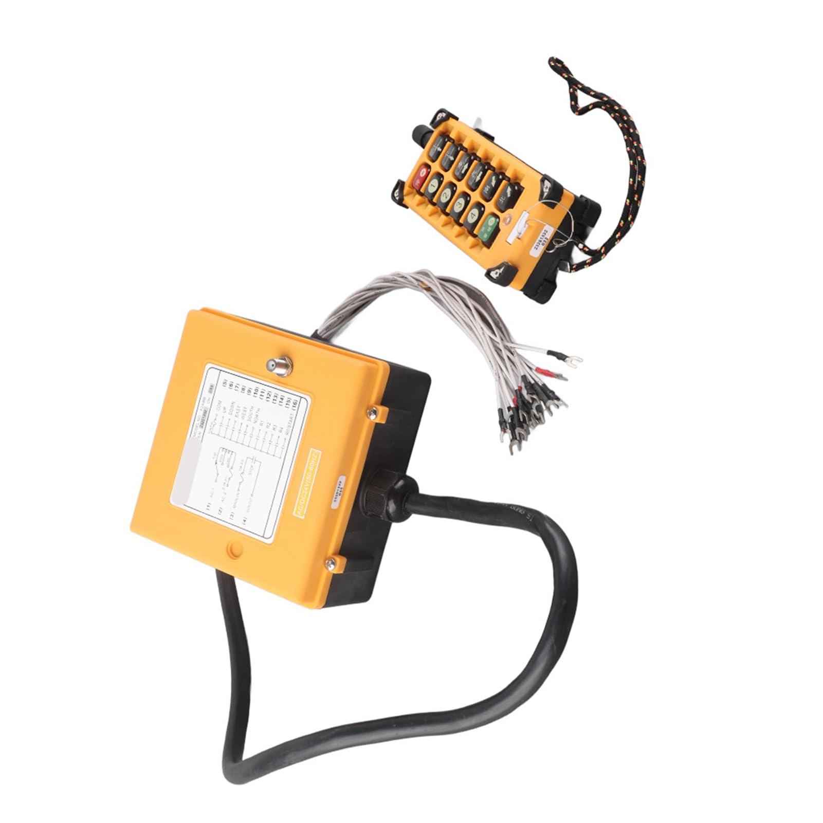 Telecomando A Pulsanti Per Rimorchio Ribaltabile, Gru E Piattaforma Elevatrice - Interruttore Su/giù A 3/4 Fili 12V Con Staffa E Magnete