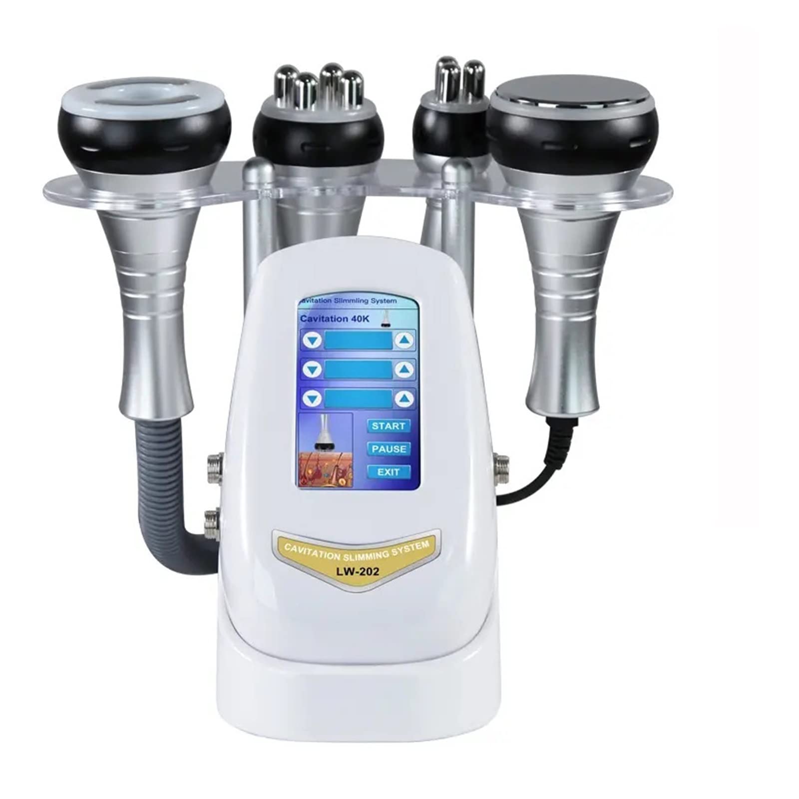 40KHZ 4IN1 Cavitación Ultrasónica Máquina de Adelgazamiento Corporal Dispositivo de Belleza Masajeador Facial Apriete la Piel Estiramiento Facial Succión al vacío
