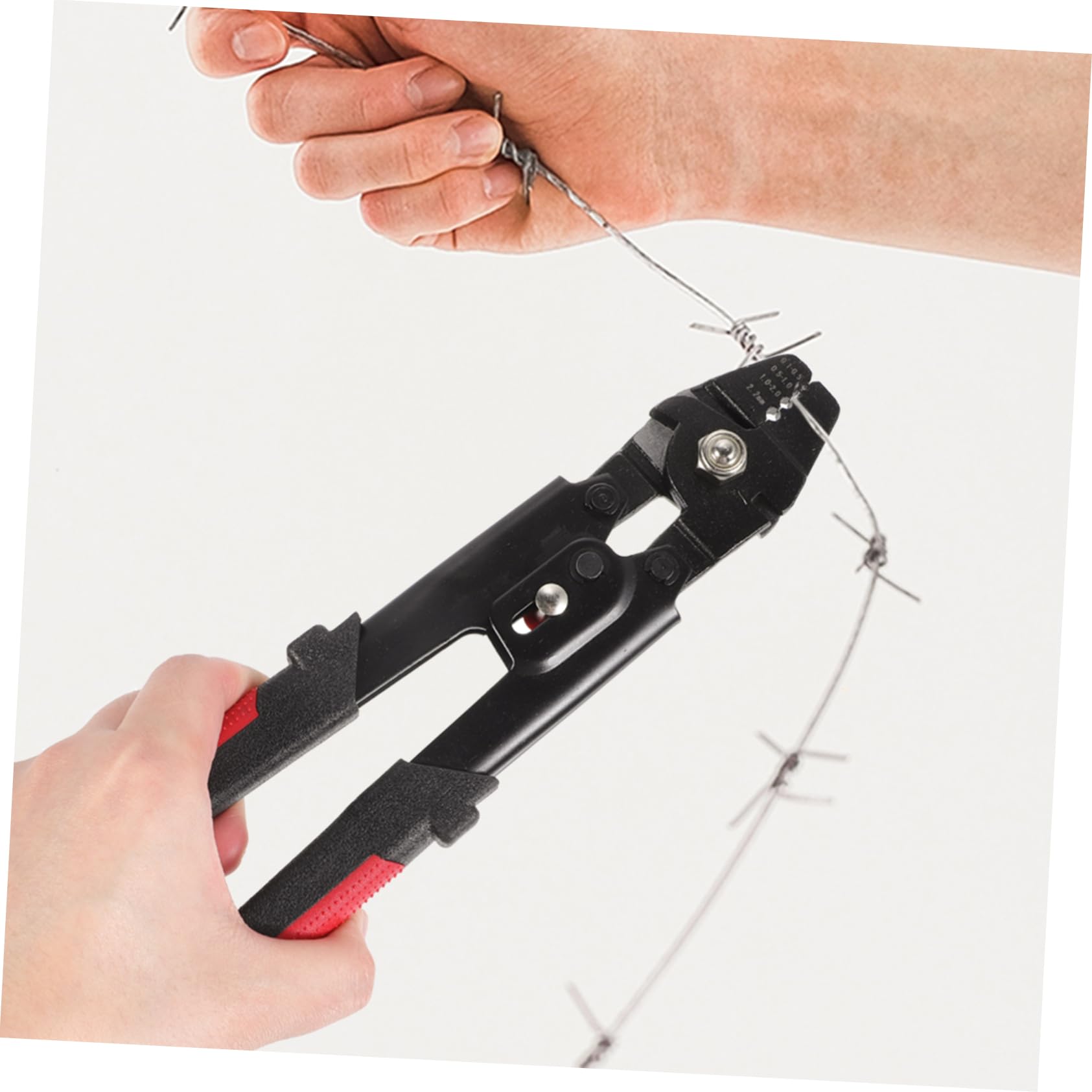 Mikinona Pince à Sertir Câble Inox Portable avec Kit Manchons Aluminium Outil Crimper Fil Acier Multifonction pour Câblage Électrique