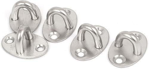 IIVVERR Base de forma ovalada Ventilador de techo Luminaria Gancho cerrado Gancho 1.535x1.024x0.787in 5pcs (Base de forma ovalada Base para