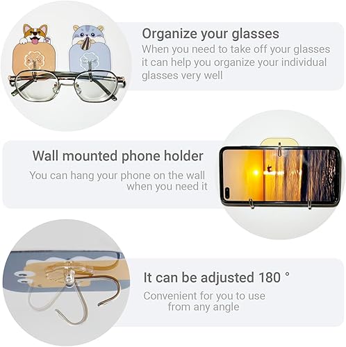 Miniatura 6 de Ganchos de pared adhesivos resistentes para colgar, paquete de 20 ganchos autoadhesivos de 30 libras (máximo), ganchos impermeables de acero