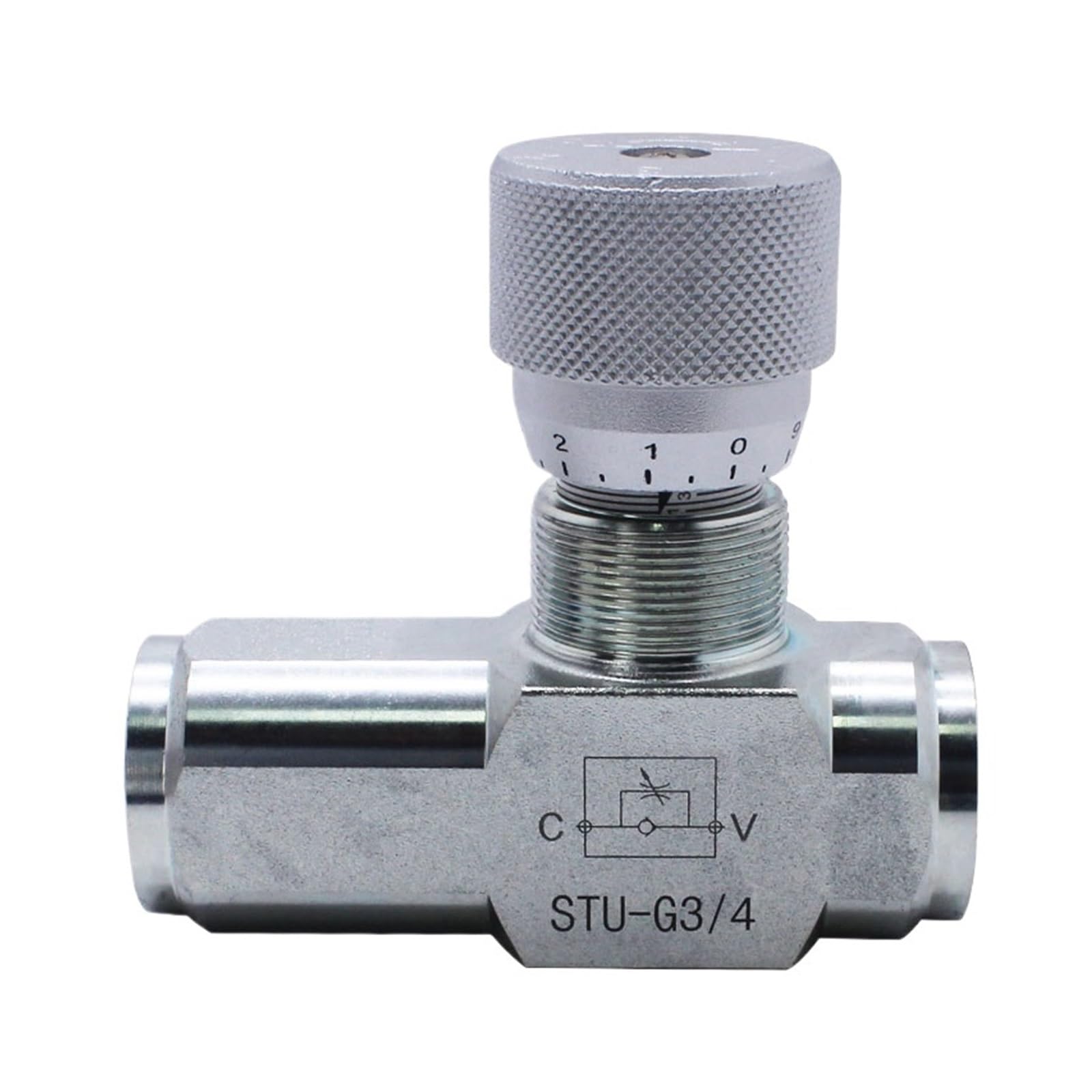 CXDFRSER STU-G3/4 Orifice Regulator One-Way Hydraulic Valve Hydraulic Cylinder Speed Regulator