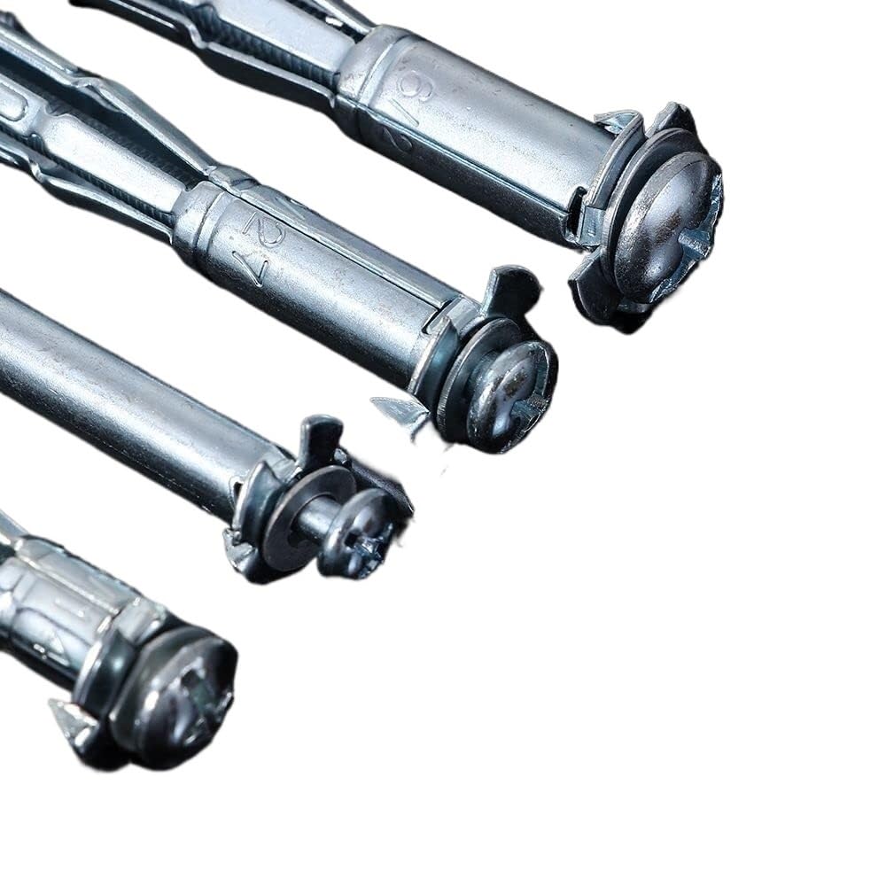 Pernos de expansión, ganchos de perno de anclaje, perno de alta resistencia Juego de pernos de expansión pesados ​​Kit surtido de tornillos de anclaje de pared de zinc Tornillos de expansión de techo