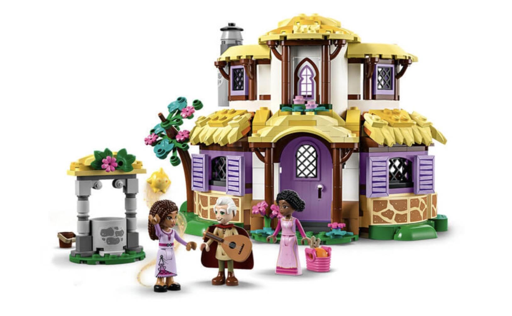 LEGO Disney Wish Il Cottage di Asha, Casa delle Bambole Giocattolo dal Film Wish con Mini Bamboline di Asha, Sakina e Sabino e la Figura di Star, Idea Regalo di Natale per Bambine e Bambini 43231